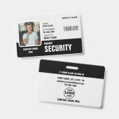 Sharp & Beruflich: Benutzerdefinierte Sicherheitsh Ausweis (Vorder- & Rückseite)