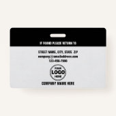 Sharp & Beruflich: Benutzerdefinierte Sicherheitsh Ausweis (Rückseite)