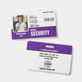 Sharp & Beruflich: Benutzerdefinierte Sicherheitsh Ausweis (Vorder- & Rückseite)