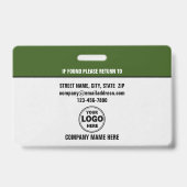 Sharp & Beruflich: Benutzerdefinierte Sicherheitsh Ausweis (Rückseite)