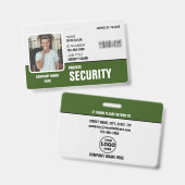 Sharp & Beruflich: Benutzerdefinierte Sicherheitsh Ausweis (Vorder- & Rückseite)