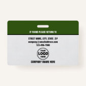 Sharp & Beruflich: Benutzerdefinierte Sicherheitsh Ausweis (Rückseite)