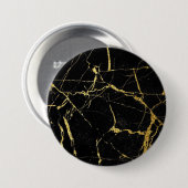 Sharp Black and Gold Marmor Button (Vorne & Hinten)