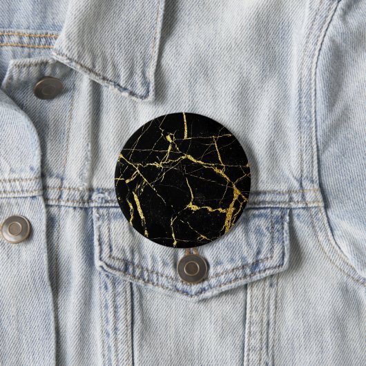 Sharp Black and Gold Marmor Button (Beispiel)