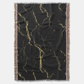 Sharp Black and Gold Marmor Decke (Vorderseite Vertikal)