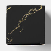 Sharp Black and Gold Marmor Geschenkschachtel (Oben)