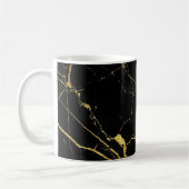 Sharp Black and Gold Marmor Kaffeetasse (Links)