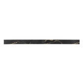 Sharp Black and Gold Marmor Satinband (Vorderseite)