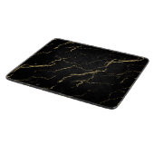 Sharp Black and Gold Marmor Schneidebrett (Ecke)