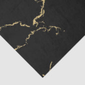 Sharp Black and Gold Marmor Seidenpapier (Ausschnitt)