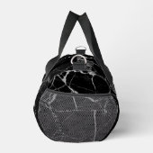 Sharp Black und Silver Marble Duffle Bag (Rechts)