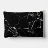 Sharp Black und Silver Marble Zubehörtasche (Rückseite)