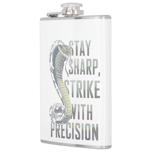 Sharp bleibe, Strike mit Präzision - Cobra Design Flachmann (Links)