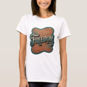 Sharp Blue FREEDOM Statement T-Shirt (Vorderseite)