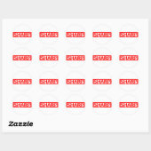 Sharp-Briefmarke Runder Aufkleber (Blatt)