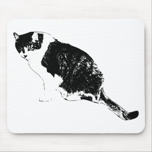 Sharp Cat Tintenpad befeuert Schreibtisch-Kreativi Mousepad