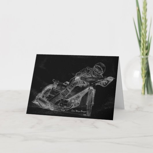 sharp designs. speedway bikeonblack karte (Vorderseite)