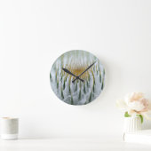 Sharp-Dick-Blume Runde Wanduhr (Zuhause)