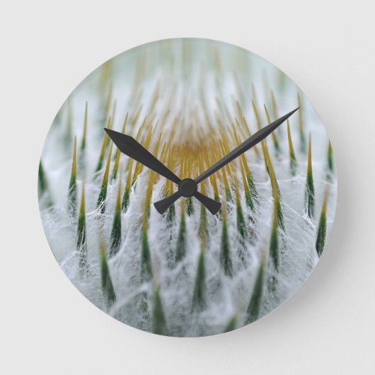 Sharp-Dick-Blume Runde Wanduhr (Vorderseite)