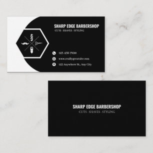 Sharp Edge Barbershop Geschäftskarte Visitenkarte