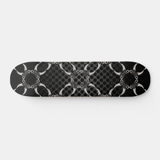 Sharp Edges Curved Blades Skateboard (Horizontal)