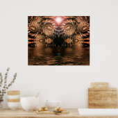 Sharp Focus Fraktal Poster (Küche)