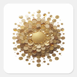 Sharp Gold GOLDEN SPHERE Aufkleber Design
