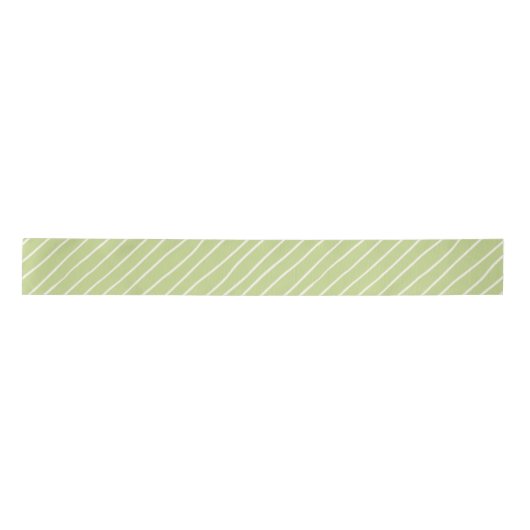 Sharp Green Simple Hand Drawing Strip Satinband (Vorderseite)