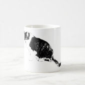 Sharp Ink Cat bringt kühnes Calm zu den Morgen Kaffeetasse (Mittel)