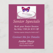 Sharp Kreationen Senior Specials Flyer (Vorne)