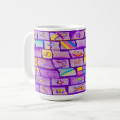 Sharp Lila Bricks Tasse (Vorderseite Links)
