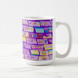 Sharp Lila Bricks Tasse