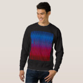 Sharp Lines of Yin Yang Abstraction Art Design Sweatshirt (Vorne ganz)