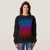 Sharp Lines of Yin Yang Abstraction Art Design Sweatshirt (Vorne ganz)