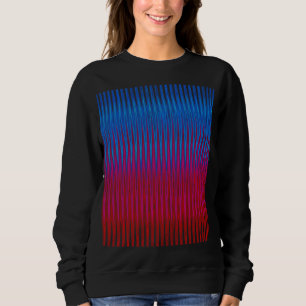Sharp Lines of Yin Yang Abstraction Art Design Sweatshirt