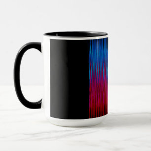 Sharp Lines of Yin Yang Abstraction Art Design Tasse