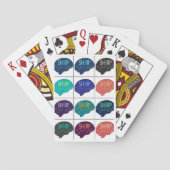 SHARP Mehrfarbige Brain Playing Cards Spielkarten (Rückseite)