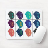 SHARP Multi color Mouse pad Mousepad (Mit Mouse)