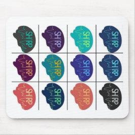 SHARP Multi color Mouse pad Mousepad