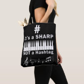 Sharp not Hashtag Piano Player Musician Tastatur Tasche (Von Nahem)