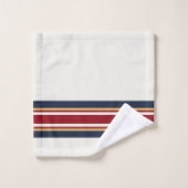 Sharp Personalisiert Ice Hockey Cream Shirt Strip Badhandtuch Set (Waschlappen)