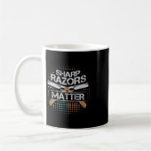 Sharp Razors Barbers Shop Shave Gift Kaffeetasse (Links)