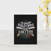 Sharp Razors Barbers Shop Shave Gift Karte (Gelbe Blume)