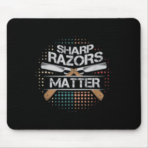 Sharp Razors Barbers Shop Shave Gift Mousepad