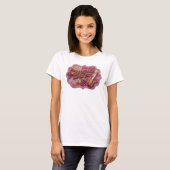 Sharp Red CHAMPAGE COMES FIRST Shirt-Design T-Shirt (Vorne ganz)
