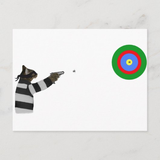 Sharp Shooting Tom Cat Postkarte (Vorderseite)