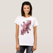 Sharp Silver ABSTRACT ART Statement T-Shirt (Vorne ganz)