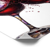 Sharp Silver CHEERS Textdesign Poster (Ecke)