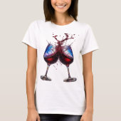 Sharp Silver CHEERS Textdesign T-Shirt (Vorderseite)