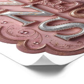 Sharp Silver FREUNDLICHKEIT Zitat Design Poster (Ecke)